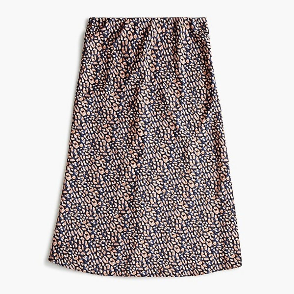 J.Crew Pull on Slip Skirt in Leopard  - L